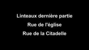 Les linteaux – 2ème partie