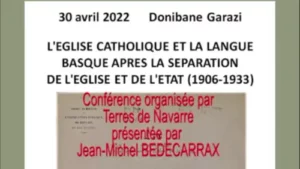  L’Église Catholique et la langue Basque après la séparation de l’Église et de l’État (1906-1933)