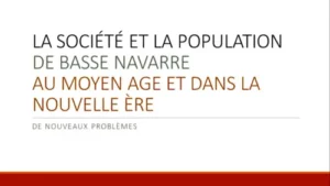 Société et peuplement en Basse-Navarre