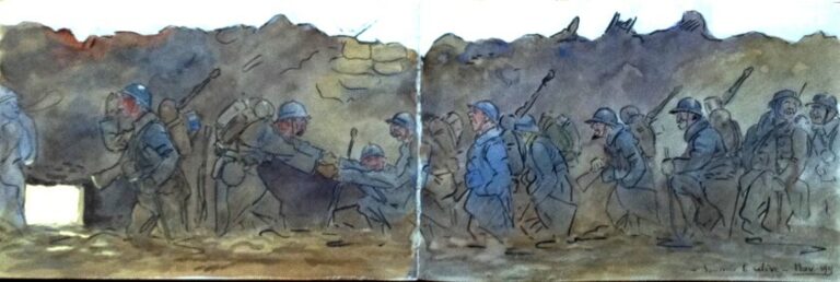 Les Basques au Chemin des Dames en 1917